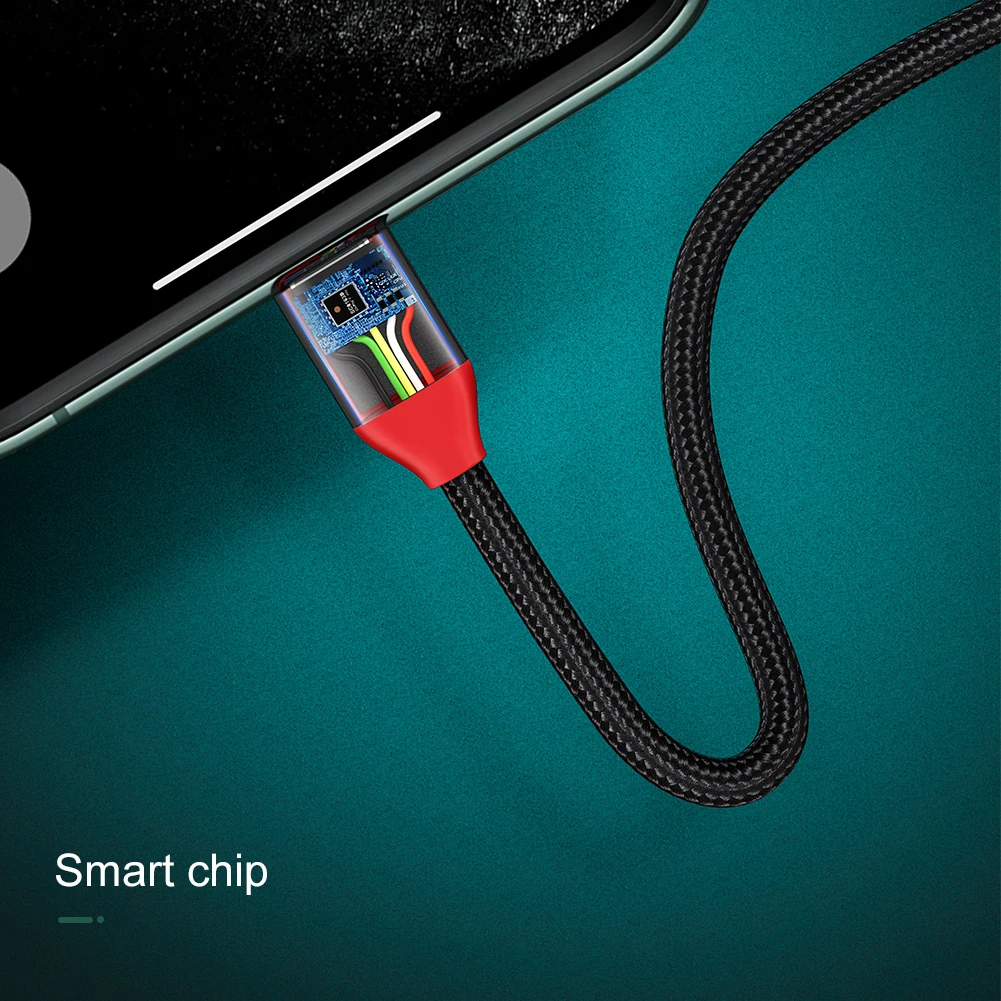OATSBASF 3 в 1 USB кабель Тип C для iPhone 11 12 Pro Max Xiaomi Realme Samsung Micro Lightning Кабель зарядное