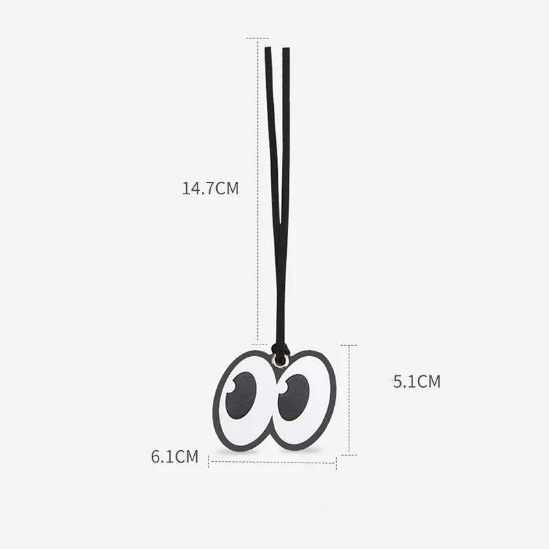 Кожаная сумка с большими глазами подвеска для сумки Longchamp подвесная веревка из