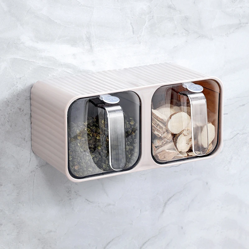 Коробка для приправ кухонные принадлежности настенный контейнер бак соли