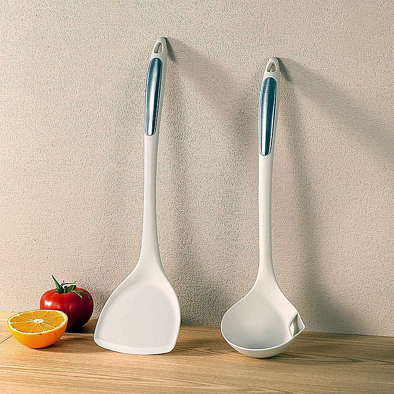 Антипригарная силиконовая кухонная лопатка с защитой от ожогов разделяющая