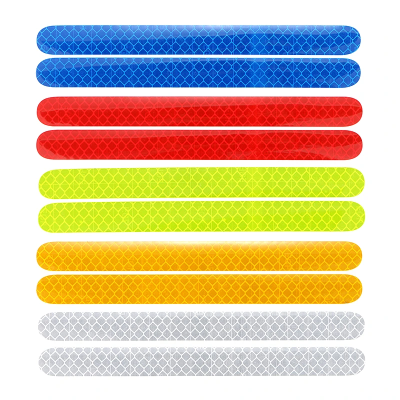 

1 Pair Universal Car Exterior Rearview Mirror Anti-collision Scratch Sticker Auto Side Mirror Reflex Night Safety Warning Strip