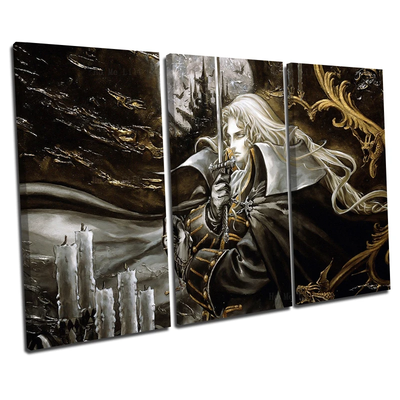 

Japanese Anime Character Dark Symphony Of The Night Milky Way Terror Devil Canvas Wall Art By Ho Me Lili For Livingroom Decor