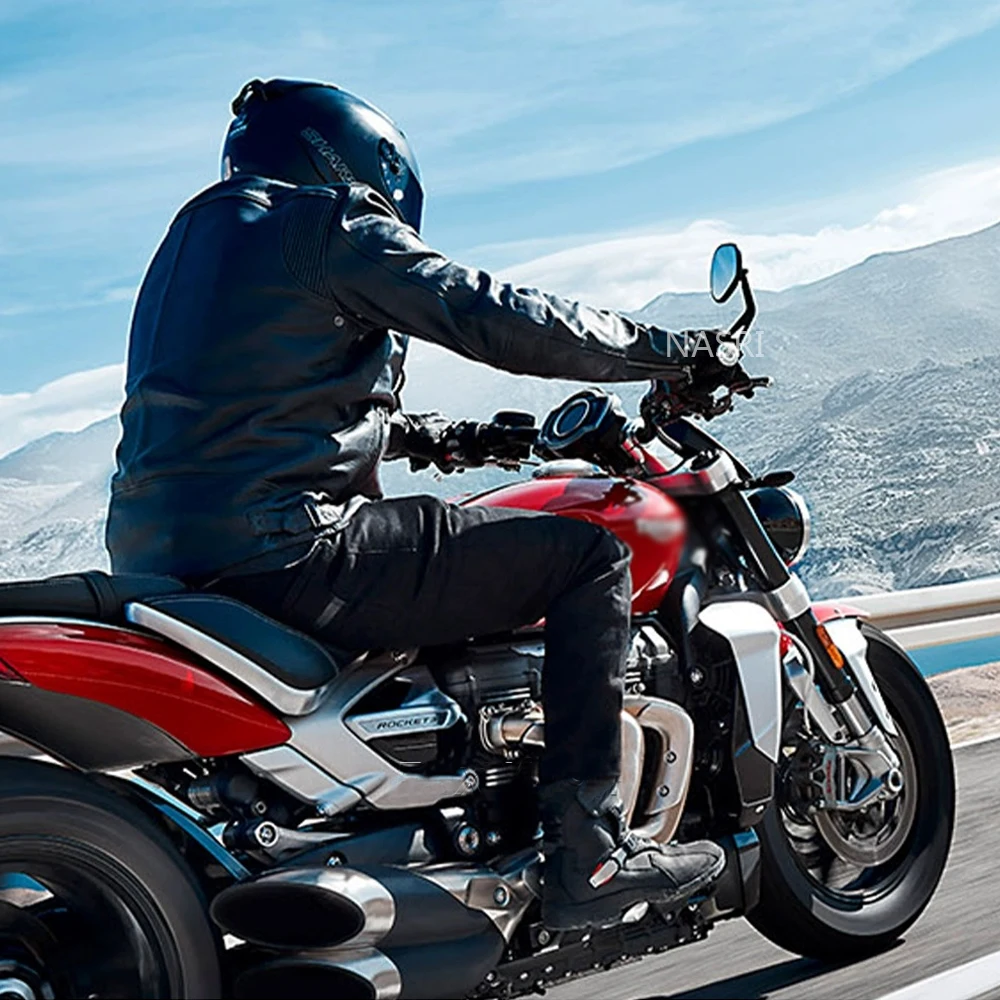 Мотоциклетное зеркало заднего вида для Rocket 3 Street Triple S 765 RS R Trident 660 Speed 1200RS RR Bobber T120