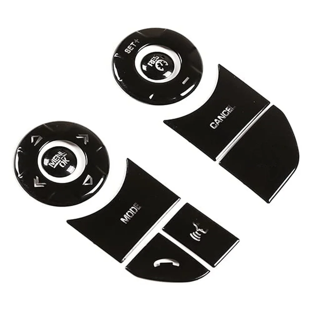 

Car Steering Wheel Button Cover Trim Patch for Land Rover Discovery 5 2017-2019(B)