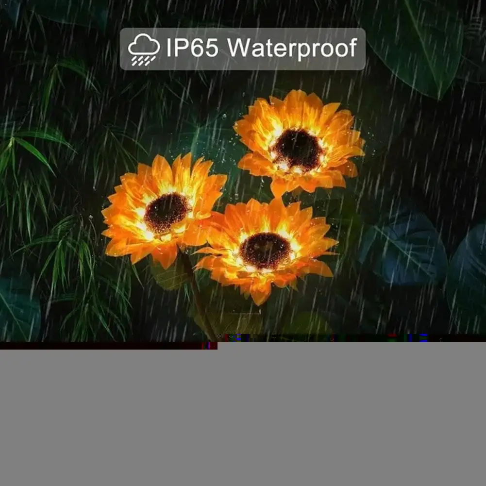 

Женская Солнечная гирлянда для сада, внешняя искусственная гирлянда для тройной улицы, для лужайки, крыльца, балкона, забора, искусственное украшение N0G5