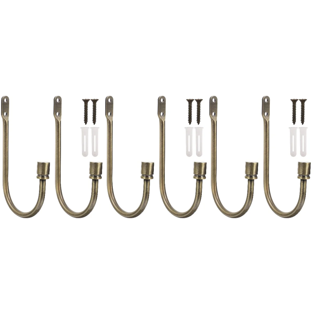 

Curtain Wall Hooks Hook Drapery Tiebacks Window Tie Holdbacks Metal Mounted Home Holder Holdback U Shaped Backs Tieback Simple
