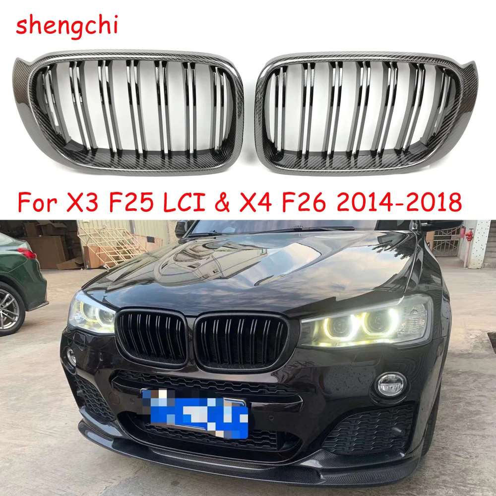 F25(LCI) F26 передняя решетка радиатора для BMW X3 X4 Series SUV xDrive20i гоночные решетки из