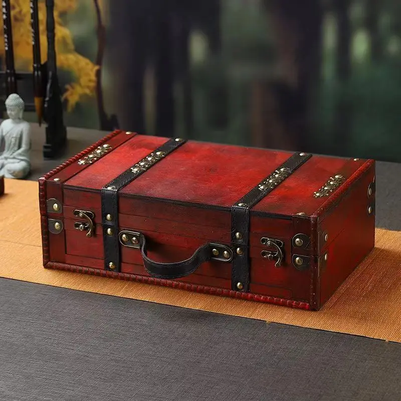 Винтажная портативная коробка для хранения фотографий китайский национальный