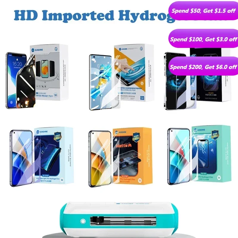 

50 шт. Солнечная гибкая Гидрогелевая пленка, фотосессия B, фотопленка для авто, режущая машина, фотопленка, защитная пленка для экрана