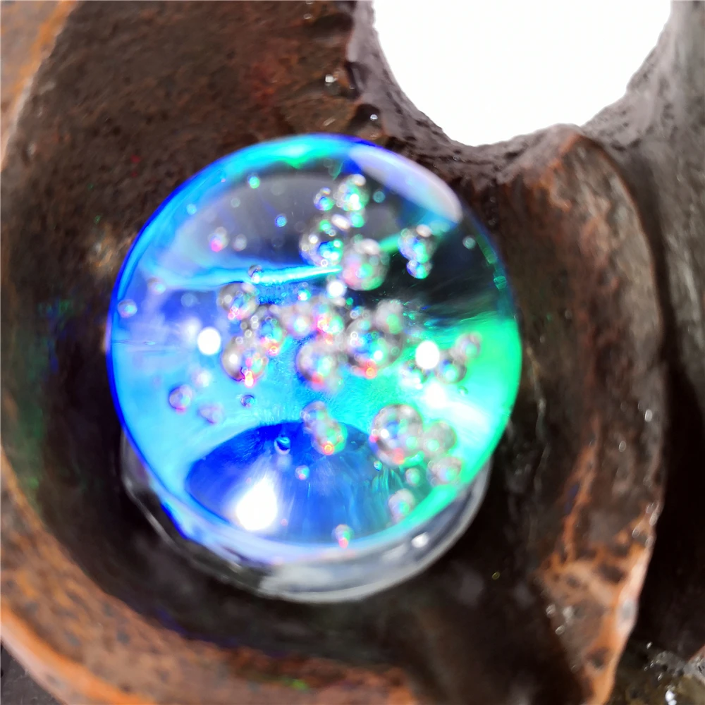 Настольный фонтан струящийся светодиодный водопад с подсветкой успокаивающие