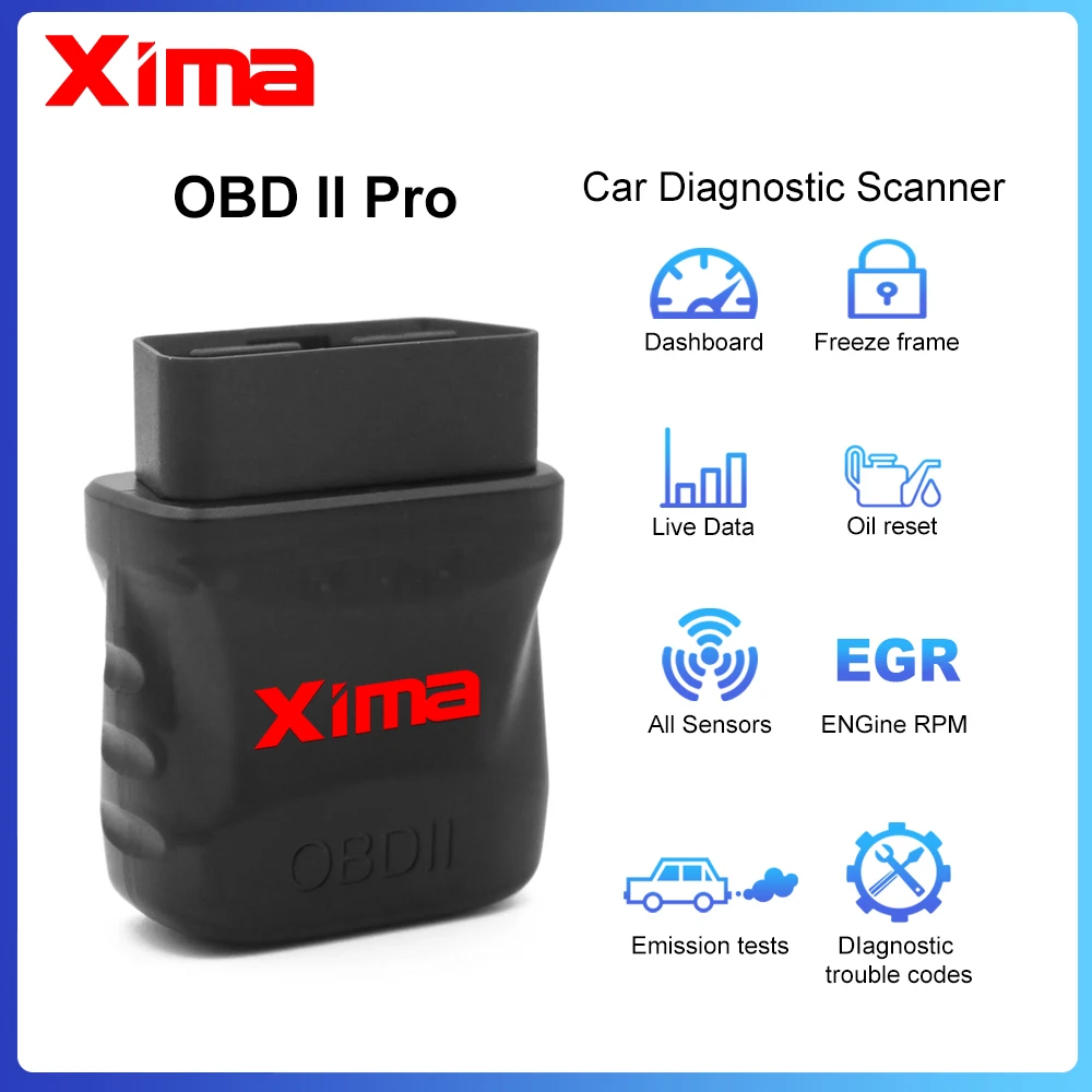 Инструмент для диагностики автомобиля XIMA OBD2 /3 ELM327 V1.5 CAN BUS Check Engine автомобильный