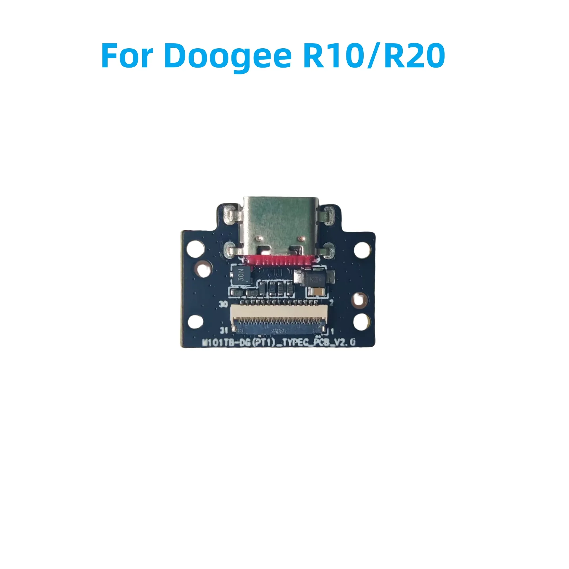 Фото Оригинальный USB-плата Type C Type-C для планшета Doogee R20 R10, разъем для зарядки док-станции, запасные части, аксессуары №1