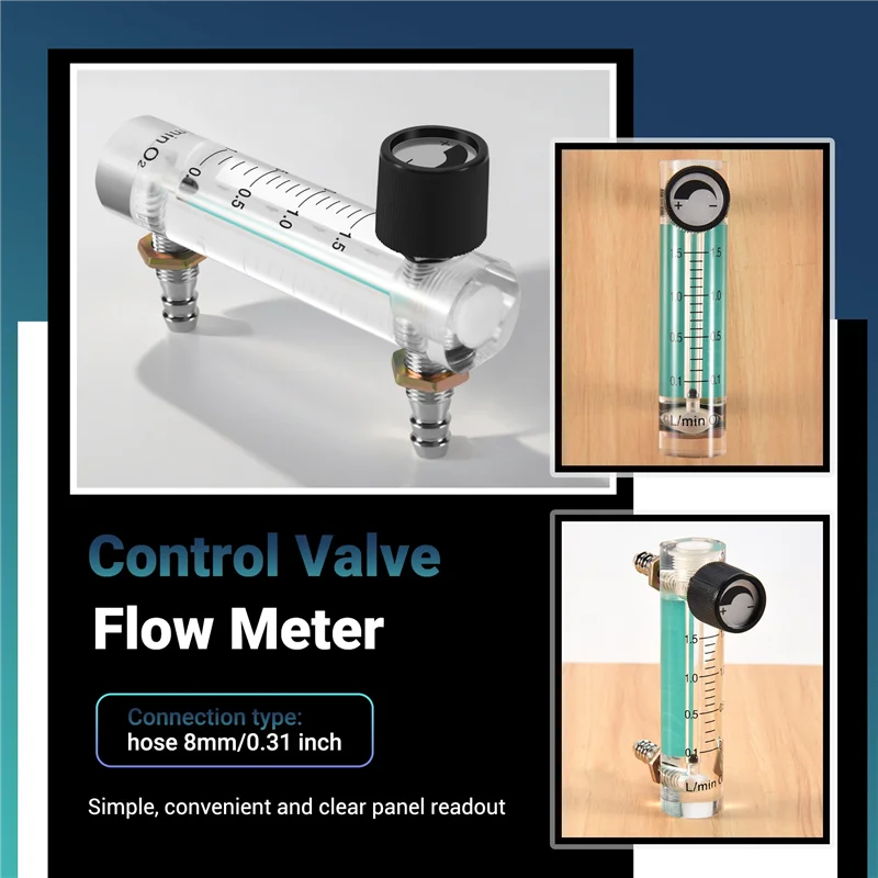Расходомер кислорода 0 1-л/мин л расходомер с регулирующим клапаном для воздуха