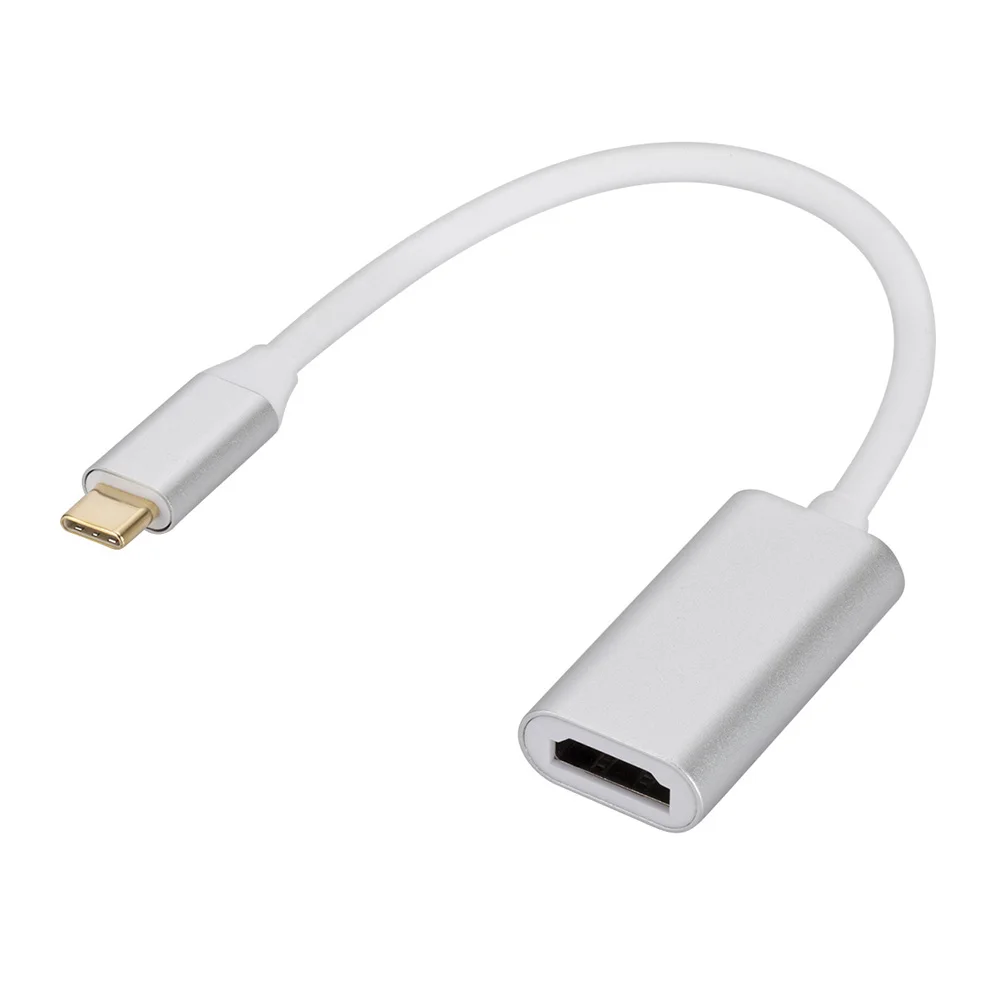 

USB 3.1 Type C to HDMI-compatible Adapter Cable Portable USB 3.1 Type-C to HDMI-compatible Converter Cable for Phone Tablets