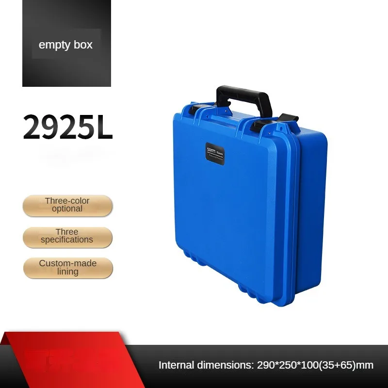 

Портативный чемодан из полипропилена, утолщенный пластиковый ящик для инструментов, электрический ящик для инструментов с губкой, прочный жесткий чехол, летный чехол, бытовой ящик для хранения
