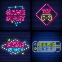 playstation neon sign game room decor playroom atmosphere light wall decoration personalized gifts for gamer boy bedroom decor