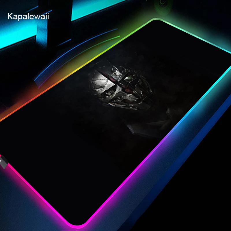 

Dishonored Mouse Pad Pc Rgb Anime Rug Setup Gamer Accessories Gaming Mats With Backlight Mat Mousepad Speed Led Keyboard Mat