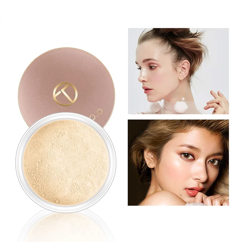 

Smooth Matte Loose Powder Makeup Transparent Finishing Powder Waterproof for Face Finish Setting with Cosmetic Puff