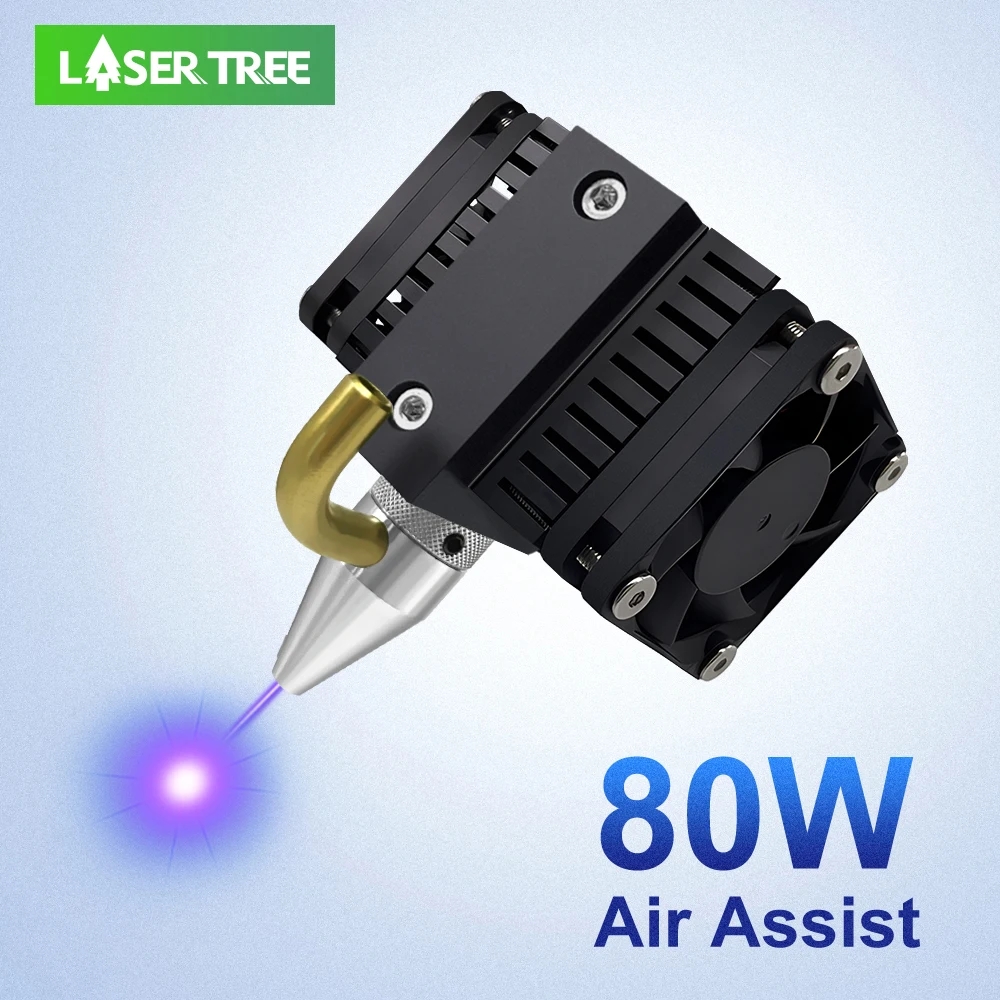LASER TREE 80W Laser Engraving Module 450nm Laser Head for Laser Cutting Machine Laser Engraver Cutter Accessories Wood Tools