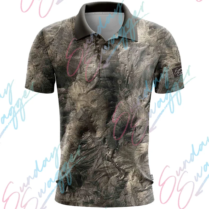 Sunday Swagger Men Short Sleeve Golf Polo Shirt Table Tennis Top football Sports Clothing Badminton Shirt Outdoor Golf Clothes