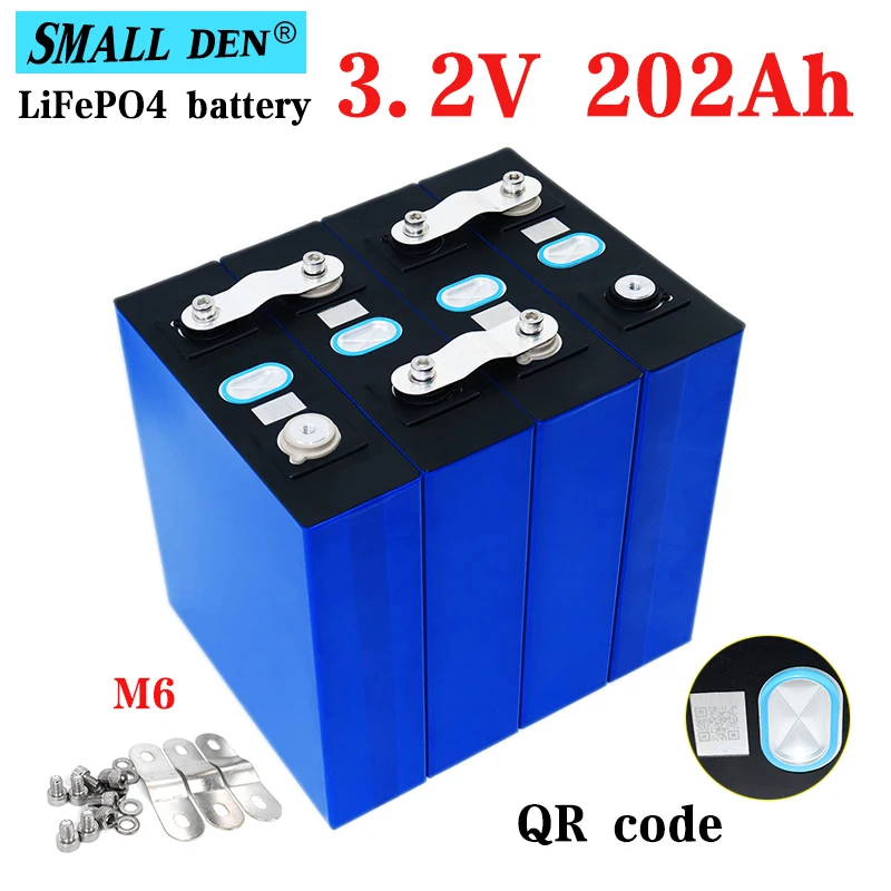 

1-4pcs 3.2v 200ah/202Ah lifepo4 Rechargeable Battery DIY 12v 24v 48v deep cycle package ldp lithium cell lithium iron phosphate