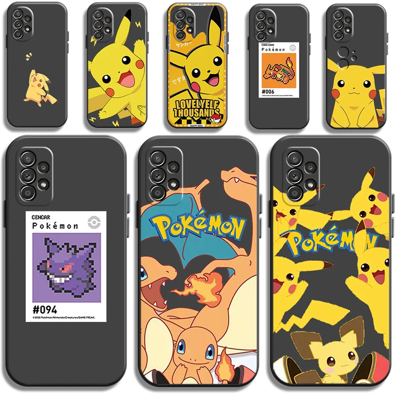 

Pikachu Pokémon Phone Cases For Samsung Galaxy A21S A31 A72 A52 A71 A51 5G A42 5G A20 A21 A22 4G A22 5G A20 A32 5G A11