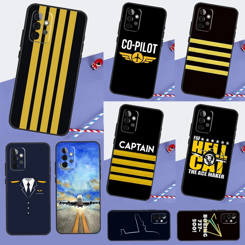 Эполета летчика самолета для Samsung Galaxy A34 A54 A14 A13 A23 A33 A53 A73 A51 A71 A12 A22 A32 A52 чехол