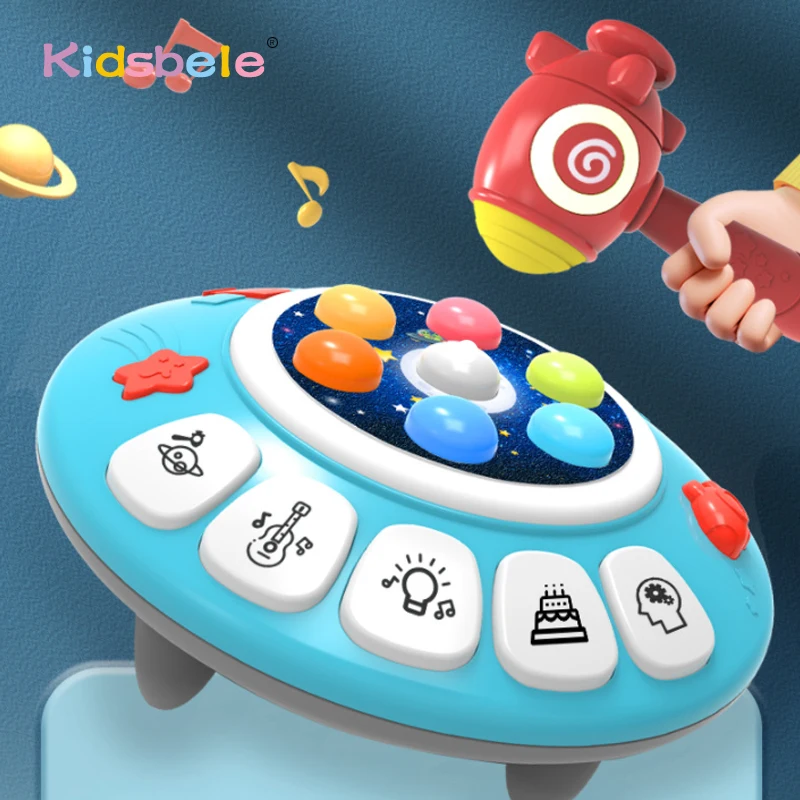 5-in-1 Musical Activity Knocking Educational Game Play Cente