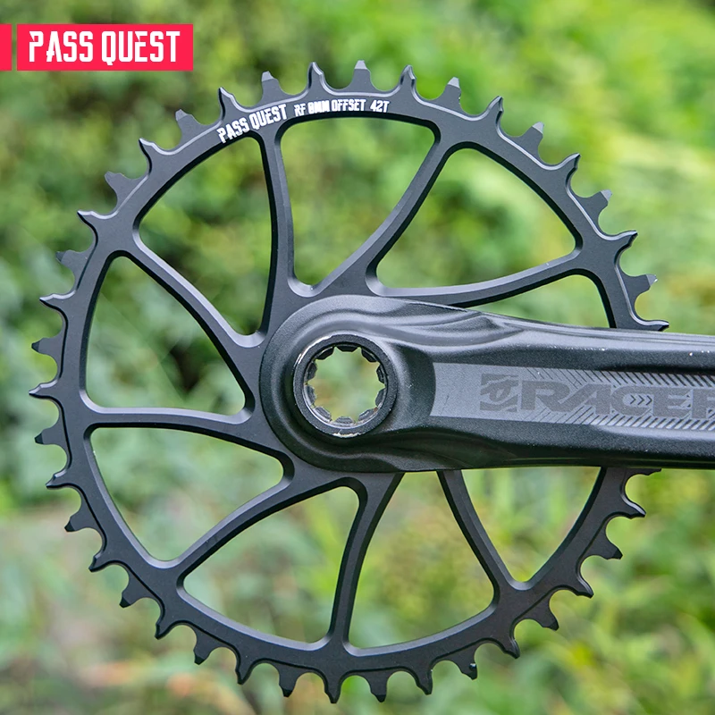 

PASS QUEST RACEFACE 0mm Offset Crank Special Positive Negative Width Narrow Tooth Sprocket Mountain Bike Sprocket Race chainring