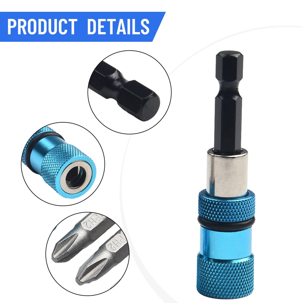 

Drill Bits Screwdriver Bit Magnetic Nutdriver Quick Connecting Rod Screwdriver Bit 1/4 Inch 3pcs Explosion-proof
