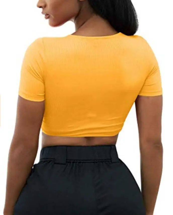 

new cotton linen short sleeve T-shirt medium length loose top O-Neck Regular