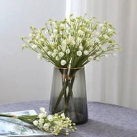 12pcs lily of the valley fake flowers home decoration artificial rattan muguet vine wedding party festival table vase decor