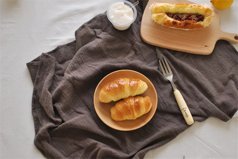 Простая японская салфетка из хлопка и льна 1 шт. настольная для еды