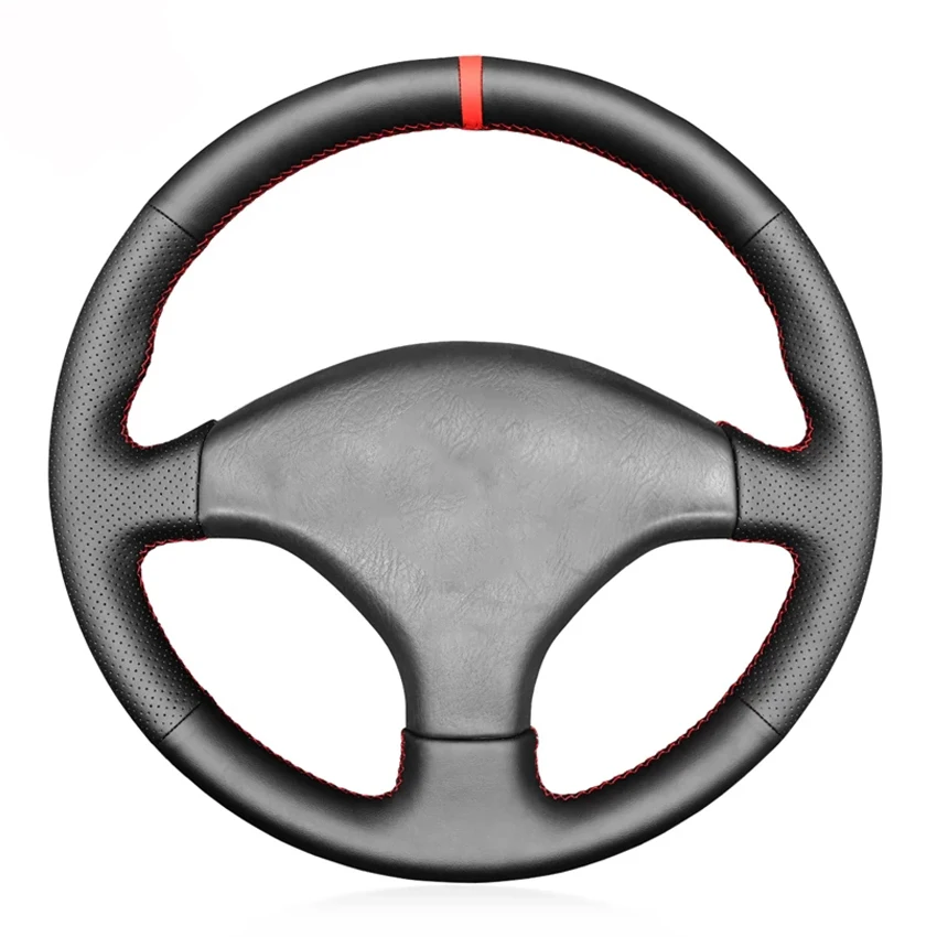 

Черная искусственная кожа PU ручная строчка для Honda Civic 6 EK CTR EK3 EK4 Civic Тип R Sir EK9 1996-2000