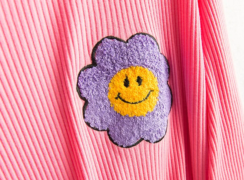 Candy Color Women Pajamas Cotton Long Sleeves Spring Autumn Sweet Housewear Loose Striped Trousers Suit Pyjamas Femme Sleepwear