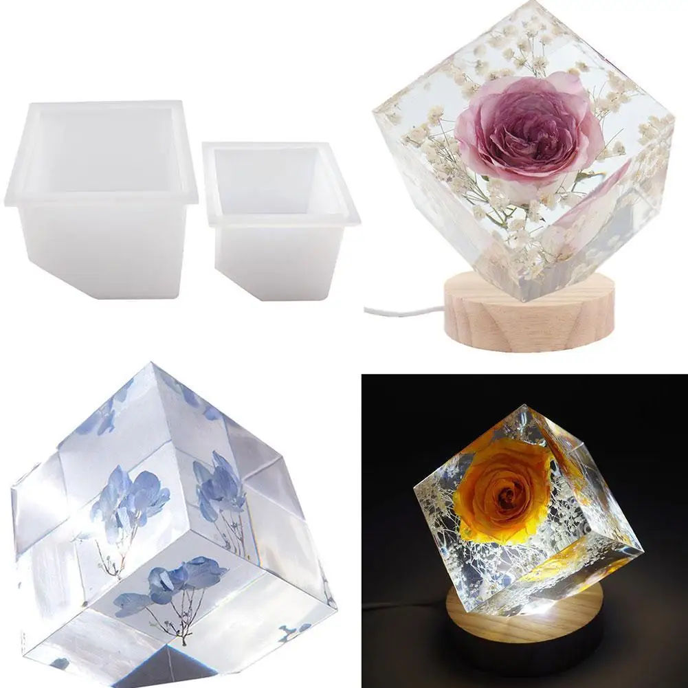 

Silicone Epoxy Resin Mold Handmade Round Ball Night Light LED Spherical Lamp Holder Bottle DIY Gift