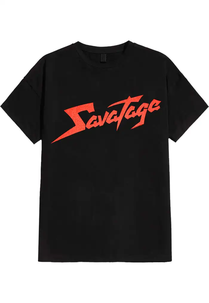 Фото Savatage - Красный логотип - Футболка унисекс из хлопка №1