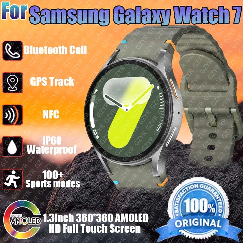 Новые оригинальные мужские умные часы Samsung Galaxy Watch7 AMOLED Bluetooth Call GPS Track NFC IP68