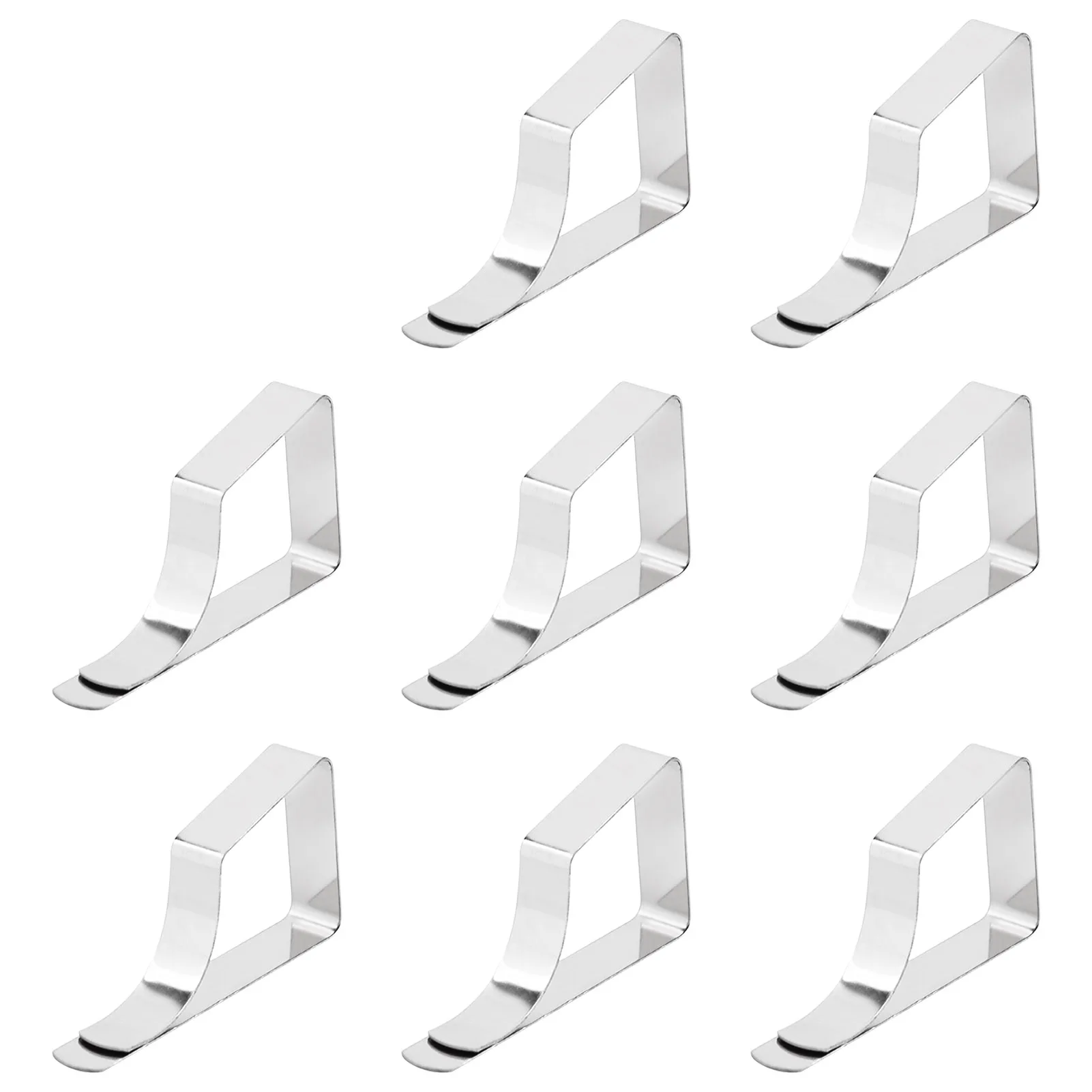 

8 Pieces Tablecloth Clips Stainless Steel Table Cover Clamps Table Cover Clamps Holder For Outside Home Kitchen Reataurant