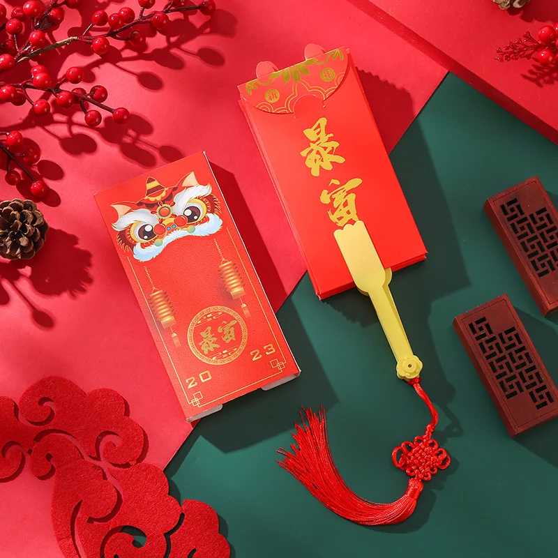 

Chinese Lunar New Year Red Envelope Portable Spring Festival Holiday Banquet Wedding Engagement Lucky Money Packet