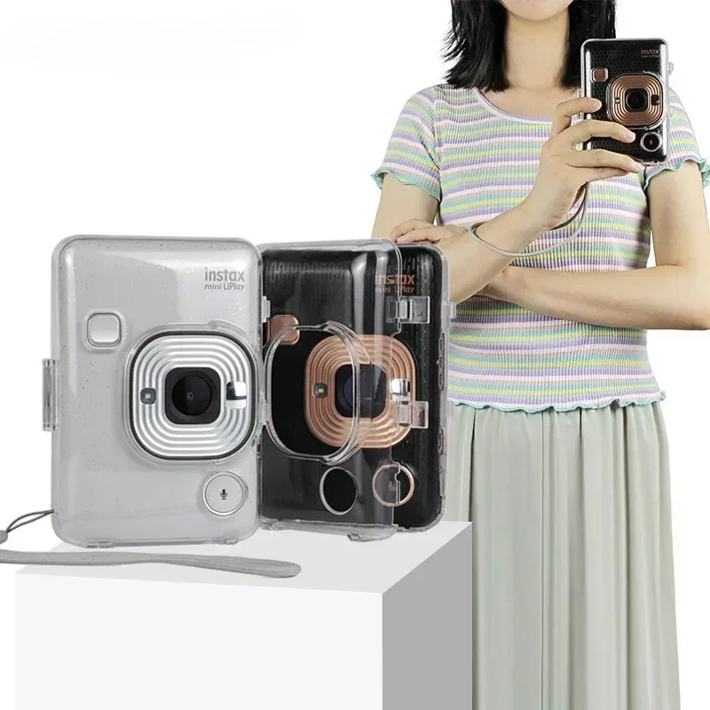 Прозрачный кристаллический защитный чехол из ПВХ для чехла камеры Fujifilm Mini Liplay J60A