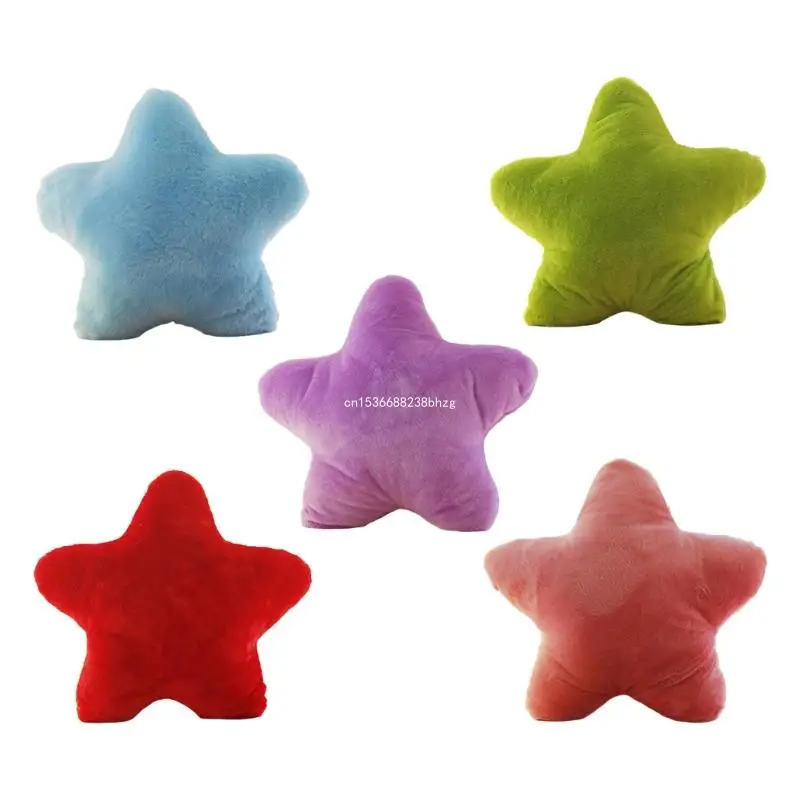 

40cm Five-pointed Plush Pillow Soft Stuffed Backrest for Kids Children Home Chair Decor Pentagram Cushion Dropship