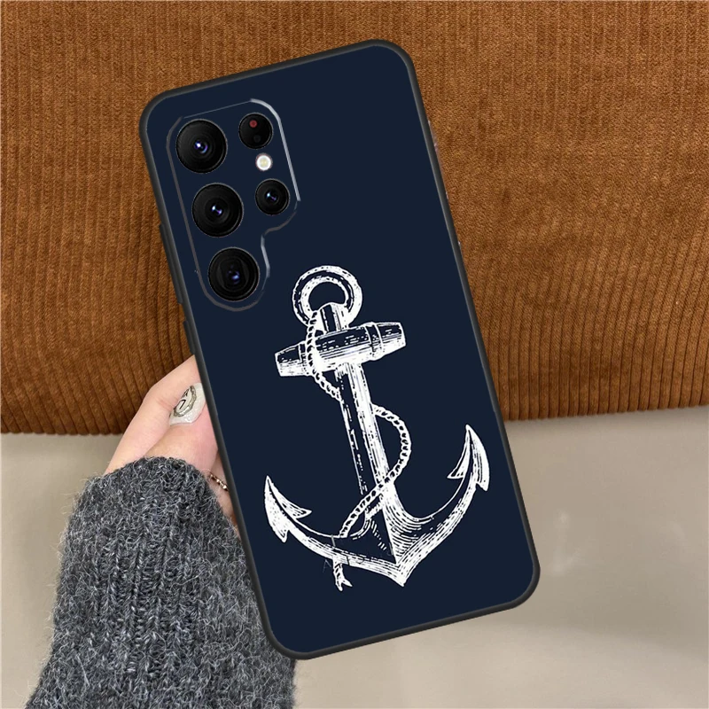 Фото Чехол для телефона Anchor Sea Beach для Samsung Galaxy S25 Ultra S9 S10 S20 FE S21 S22 S23 Plus S24 Ultra Back Cover №5