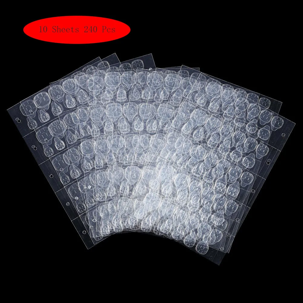 

Breathable Jelly Double Sided Adhesive Tabs Glue False Nail Glue Waterproof Transparent Clear Sticker Sticky Tape False Nail Tip