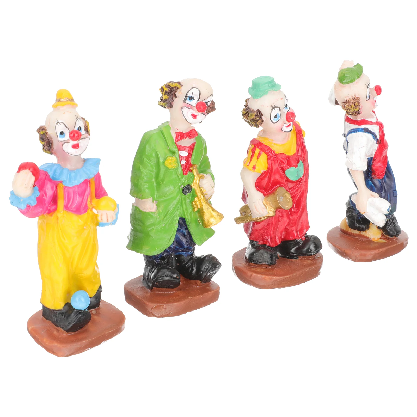 

Clown Ornament Model Cartoon Decoration Play Toys Counselors Sandtray Miniature
