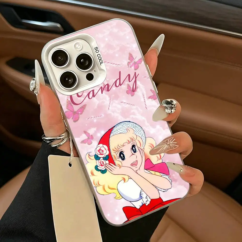 Фото Чехол для телефона M-Manga C-candys candy-cc для iPhone 17 Air 16 15 14 13 12 11 Pro Max, белый, серебристый, жесткий чехол №2