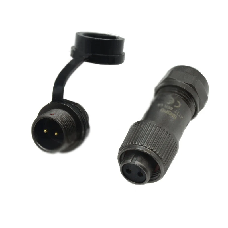 WEIPU ST12 Female Plug Male Socket 2 3 4 5 6 7 9Pin Waterproof Soldering Aviation Solar Lighting Electronic Panel M12 Connector