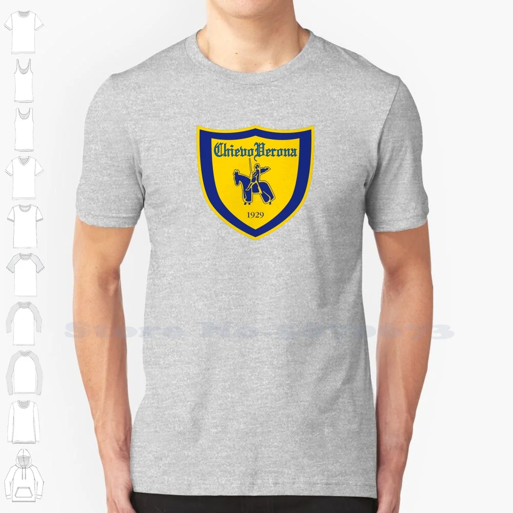 

Повседневная Уличная одежда Chievo с логотипом Verona, футболка с принтом логотипа, графическая футболка из 100% хлопка