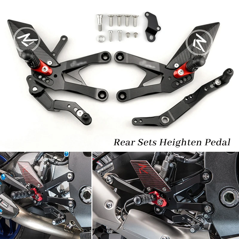 

MTGEETHA For YAMAHA YZFR1 YZF-R1 YZF R1 2015-2022 Rear Sets Heighten Pedal Adjustable Rearsets FootPegs Shift Lever Brake Kit