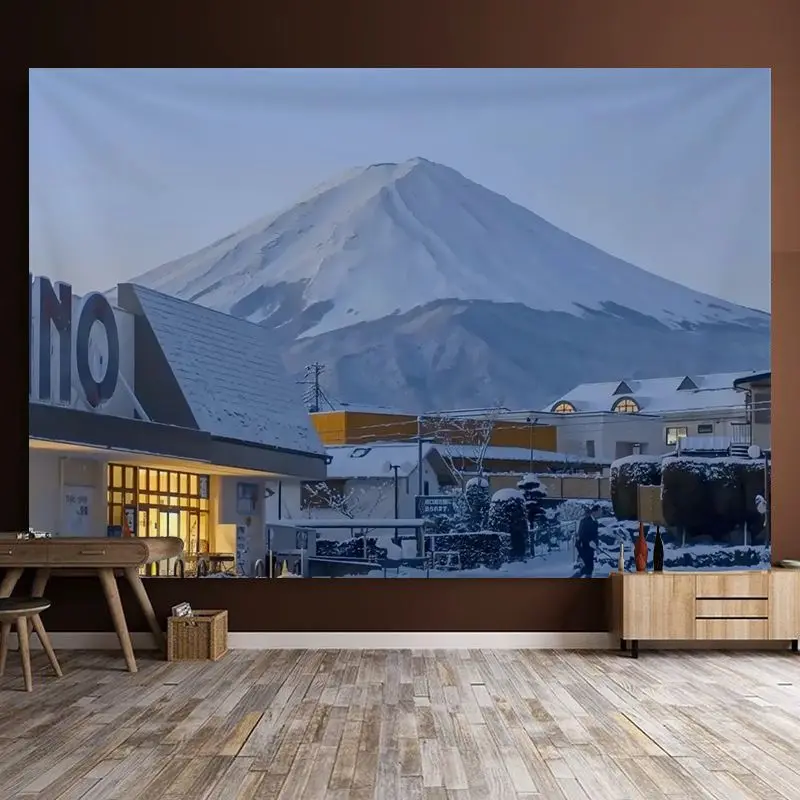

Японский гобелен с креплением на стену, гобелен fuji, живописный гобелен для спальни, гостиной, спальни, общежития